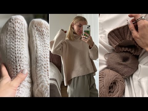 Видео: Вязальный влог. Довязала долговяз!Изделия связанные за несколько месяцев. Шапка для мамы. Паутинка