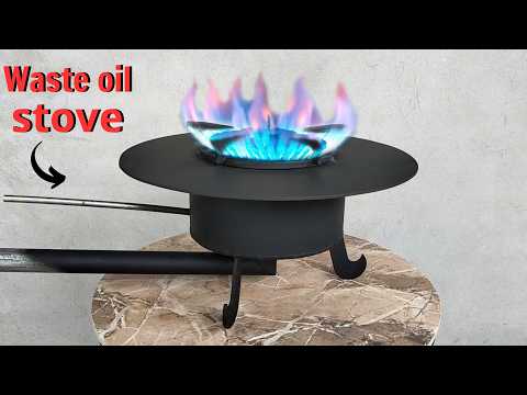 Видео: Как превратить отработанное масло в бесконечное синее пламя