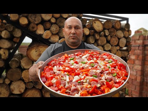 Видео: Целая сковородка с фирменным турецким жаркое из МЯСА для  BIG CHEFA