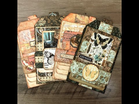 Видео: Журнал-эфемера «Водопад», серия 3 | Карманный ярлычок с карточками «Водопад» и «Дневник»