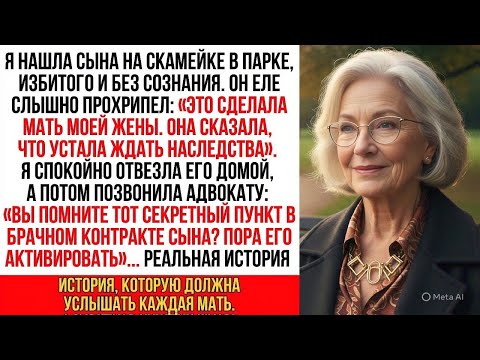 Видео: Сына бросили на скамейке в парке, едва живого. Он прошептал: "Это мать моей жены…"