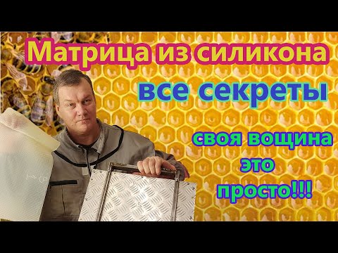 Видео: Матрица из силикона просто. Как сделать правильно. Обзор на самодельные матрицы для домашней вощины