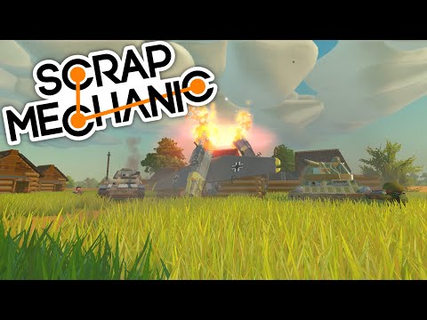 Видео: Танковое сражение | Бой | Scrap Mechanic