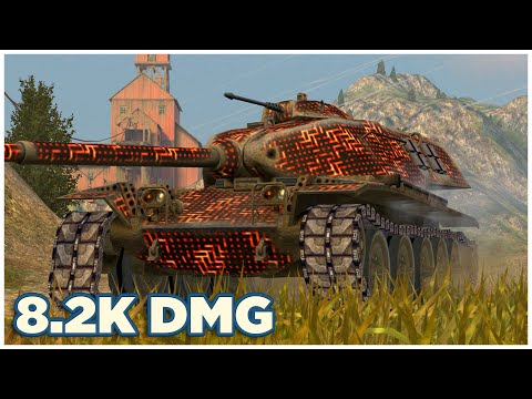 Видео: T95E6 • 8.2К УРОНА • 5 ФРАГОВ • WoT Blitz