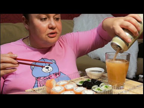 Видео: Мукбанг ЖРУ😋 НА НОЧЬ🍱🍺🍕