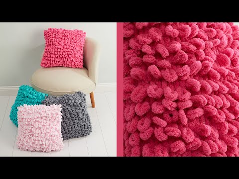 Видео: Alize Puffy ile Yastık Yapımı / Pillow Tutorial with Alize Puffy / Вязание подушки