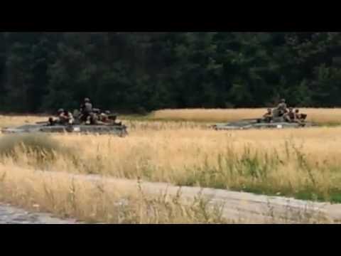 Видео: Колона Танків Дубровицький район 09.07.2016