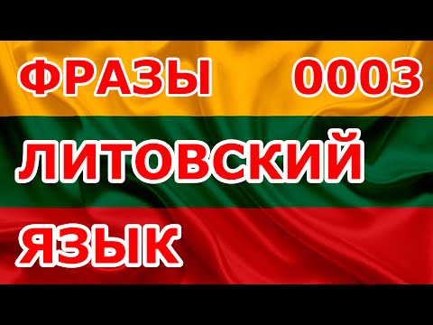 Видео: 0003 Фразы. Литовский язык.