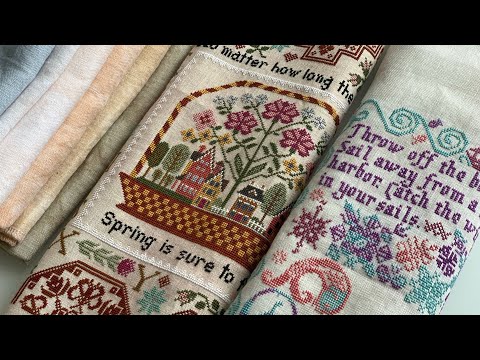 Видео: 44. Распаковка посылки от Land of stitches и что сейчас вышиваю