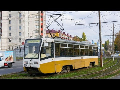 Видео: Курск из окон трамвая. Маршрут №2