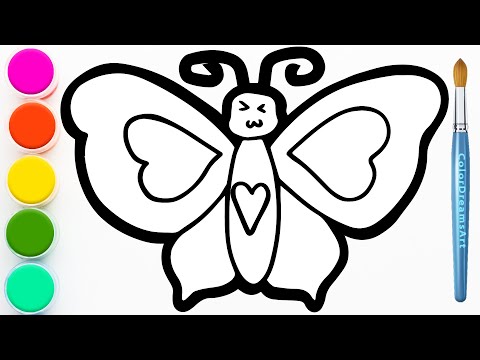 Видео: Как нарисовать бабочку | Шаг за шагом