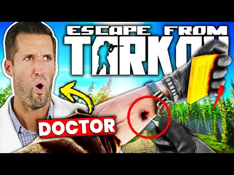 Видео: ВРАЧ смотрит самые дикие анимации лечения из Escape from Tarkov