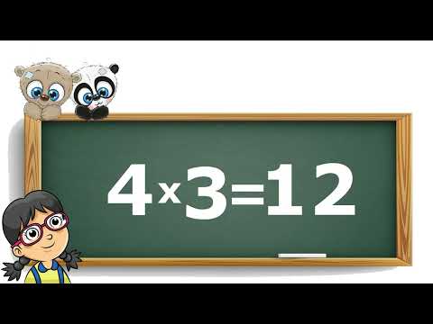 Видео: Таблица умножения на 4