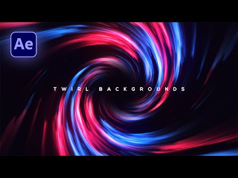 Видео: Анимация фона Twirl в After Effects | Учебное пособие по созданию фонов в стиле анимационного диз...