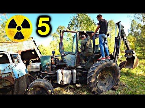 Видео: ✅Нашли рабочий трактор в Чернобыльском лесу ☢️ забрали у марадёров