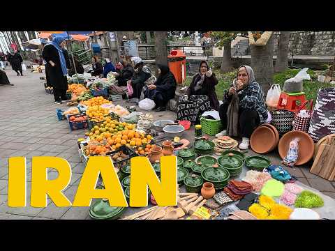 Видео: ПРЕКРАСНАЯ королева уличной еды ИРАНА 🇮🇷 | Экскурсия по Большому базару Рашта