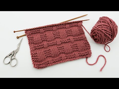 Видео: Узор «Геометрия» спицами ⇋ "Geometry" knitting pattern