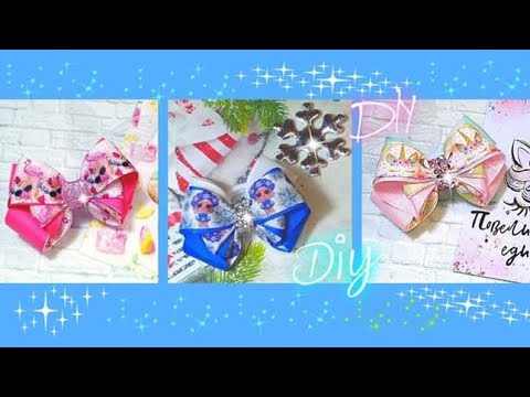 Видео: 🎀 Лучшая модель бантиков🎀 для  лент с принтом   ✂️ всего 1 ярд ленты, на пару .