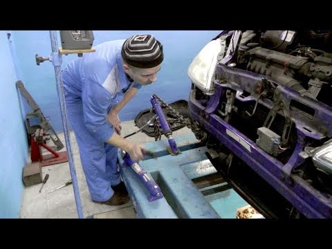 Видео: Mercedes A 170.  Вытяжка морды.