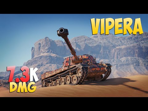 Видео: Vipera - 6 Kills 7.3K DMG - Реалистичный! - Мир Танков