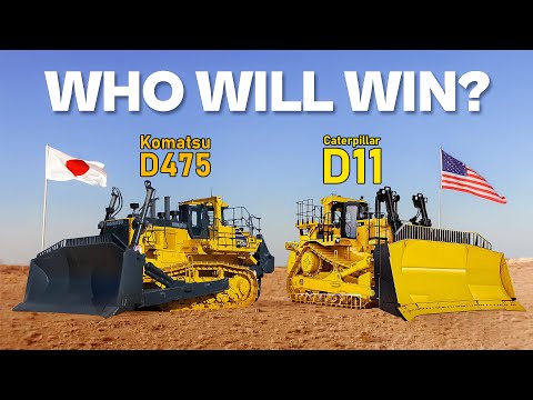 Видео: MONSTER Bulldozer Showdown D-11 против D-475 Кто победит?