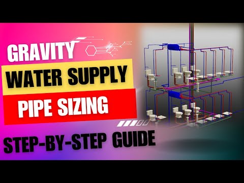 Видео: Расчет размера трубы для гравитационного водоснабжения || Пошаговое руководство