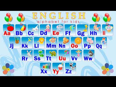 Видео: English alphabet for kids | Англійський алфавіт для дітей | Английский алфавит для детей