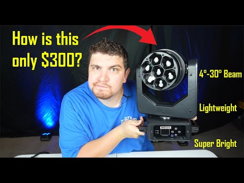 Видео: SHEHDS Beam & Wash Big Bee Eye 7x20W вращающийся прожектор | Обзор оборудования