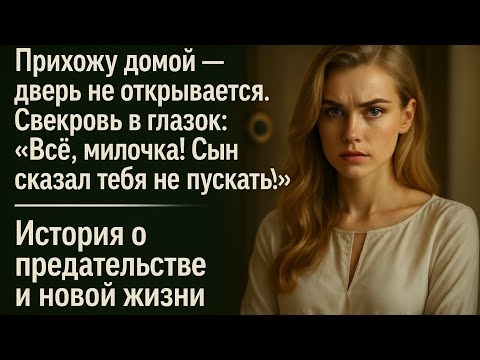 Видео: Прихожу домой — дверь не открывается. Свекровь в глазок: „Все, милочка! Сын сказал тебя не пускать!“