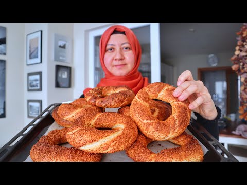 Видео: SIMIT: Вы будете хотеть есть это каждый день! Турецкая уличная еда / Бублик с кунжутом