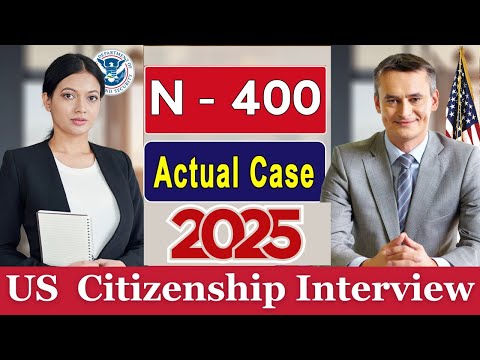 Видео: Новая политика USCIS 2025 года, настоящее собеседование на получение гражданства США, светская бе...