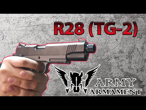 Видео: R28 (TG-2) "Kimber Desert Warrior". Обзор страйкбольной реплики пистолета от Army Armament.