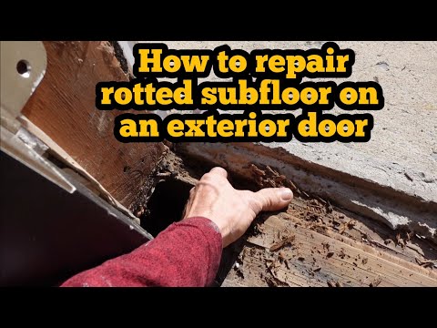 Видео: Как отремонтировать сгнивший черновой пол под входной дверью