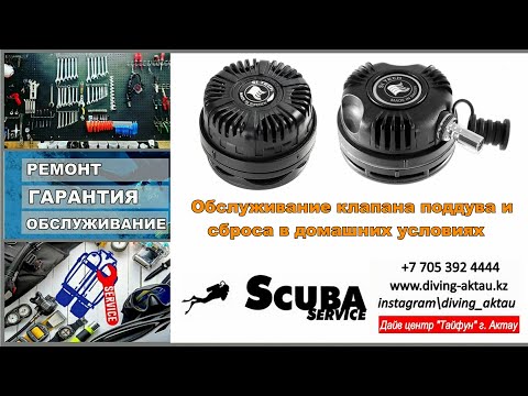 Видео: Дайвинг. Клапан поддува и сброса. Обслуживание в домашних условиях.