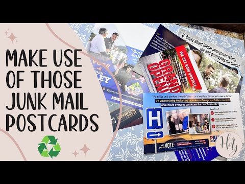 Видео: Экологичное рукоделие | Переработайте ненужные открытки в полезные материалы для рукоделия
