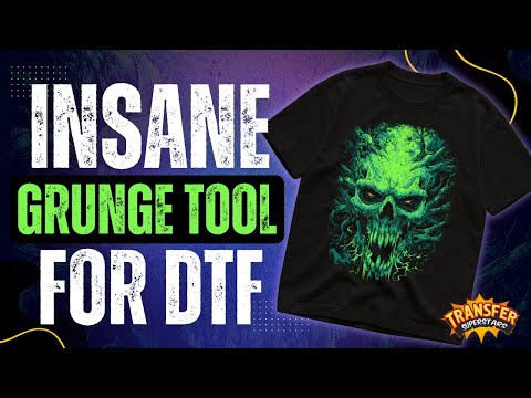 Видео: Эффект гранжа для печати DTF стал ещё проще. Спасибо этому сайту!
