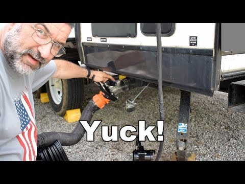 Видео: Промывка/очистка баков для отходов в автодомах