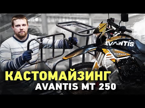 Видео: КАСТОМАЙЗИНГ Делаю крепежные системы для Avantis МТ 250 под кофры и канистры