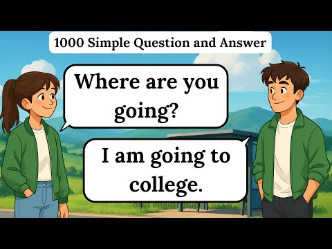 Видео: Практика разговорного английского для начинающих | 1000 простых вопросов и ответов