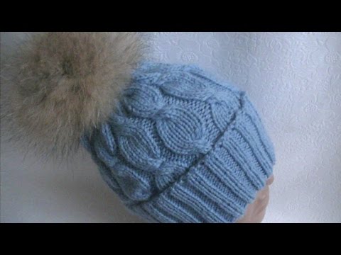 Видео: Вязание шапки узором Коса