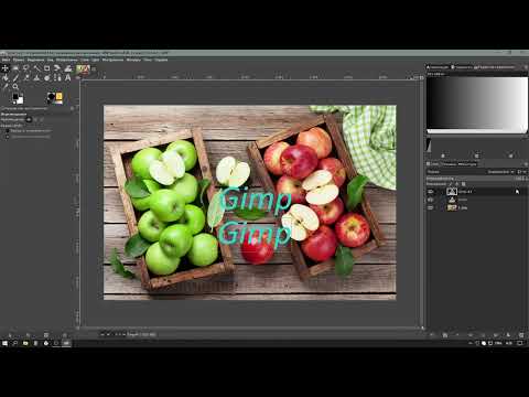 Видео: Gimp | Аналог фотошоп | Инструмент штамп | Работа с текстом | Урок 4
