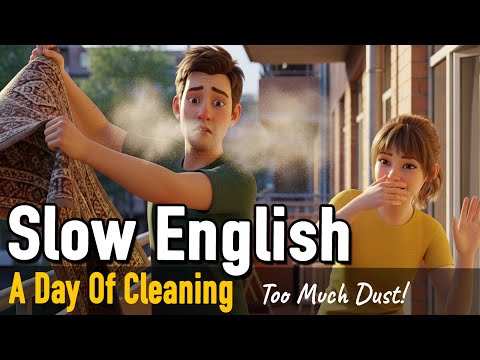 Видео: День уборки в моей комнате | Легкий ежедневный английский для начинающих | Ежедневный английский ...