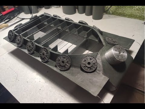 Видео: Изготовление танка ИС-2 из скульптурного пластилина в масштабе 1:10. Часть 1 (Корпус)