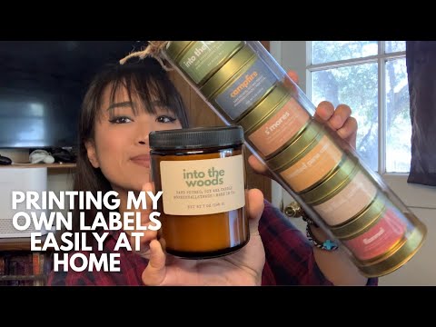 Видео: как я разрабатываю и печатаю собственные этикетки дома | советы для малого бизнеса