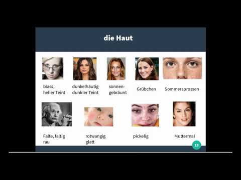 Видео: Описание внешности человека на немецком языке