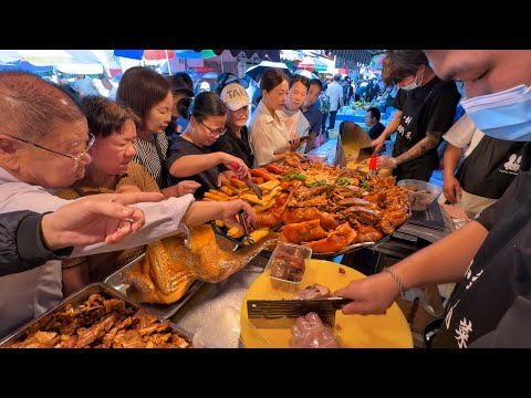 Видео: Рынок еды в Вэньчжоу, Китай: пирожки-фонарики, тушёное мясо, копчёный гусь и лучшие фрукты!