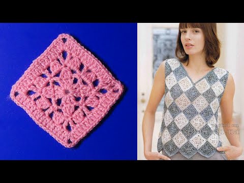 Видео: Квадратный мотив для топика. МК.