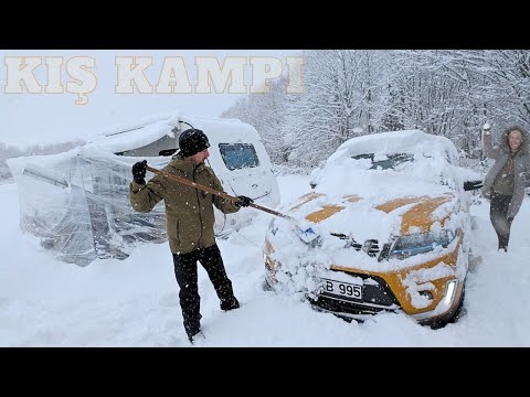 Видео: ПРИКЛЮЧЕНЧЕСКИЙ КЕМПИНГ В СИЛЬНОМ СНЕГУ