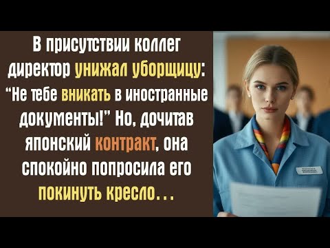 Видео: В присутствии коллег директор унижал уборщицу： “Не тебе вникать в иностранные документы!” Но...