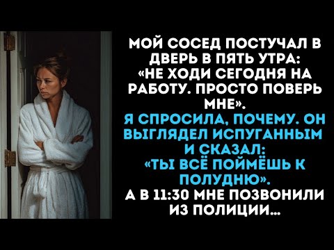Видео: Мой сосед постучал в дверь в пять утра: «Не выходи сегодня на работу. Просто поверь мне»